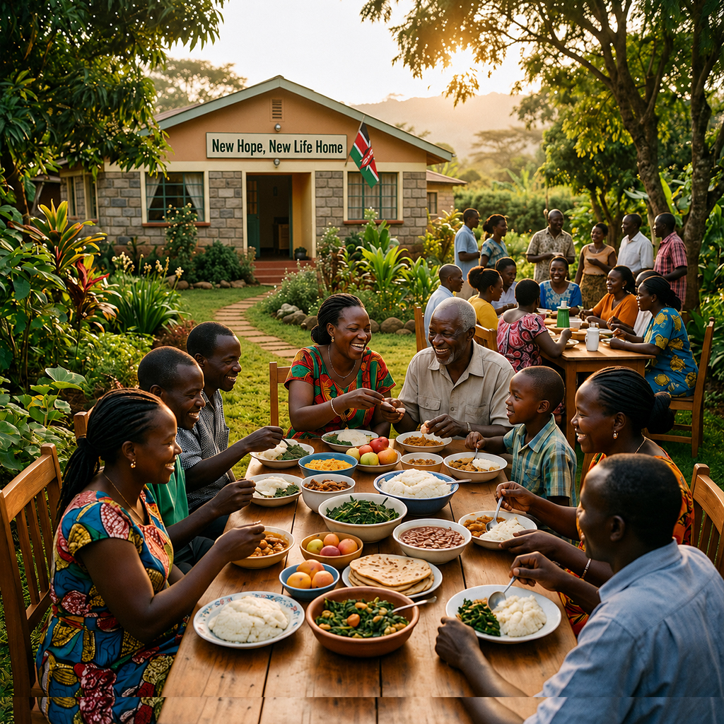 Halfway house community